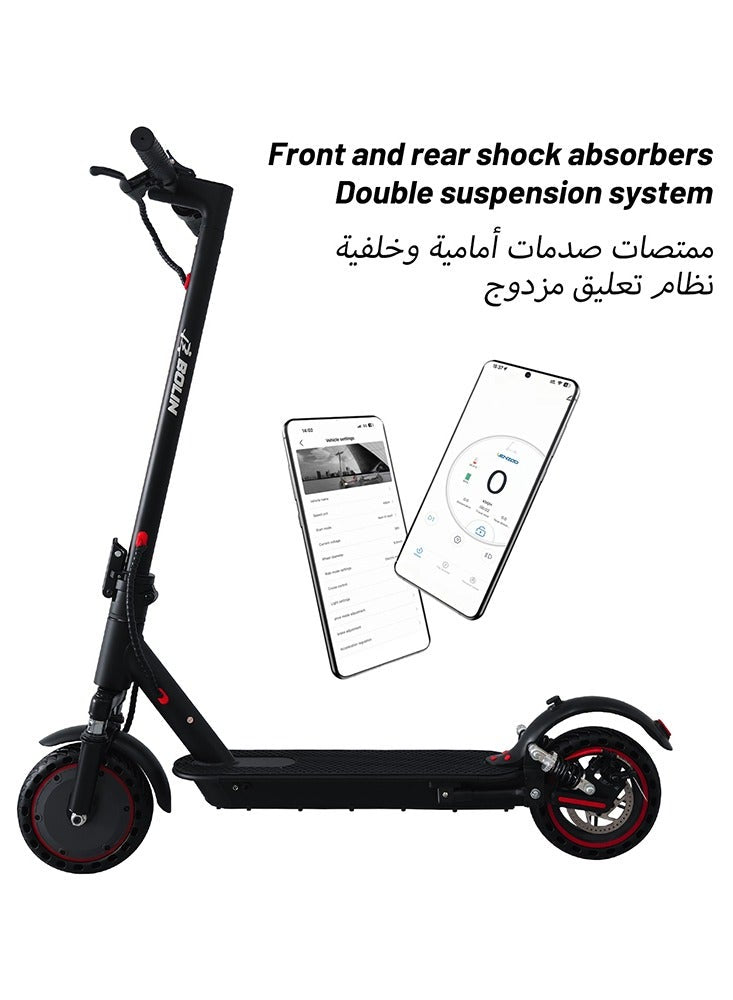 Bolin Foldable Electric Scooter with Dual Shock Absorbers, App Control, Long Range