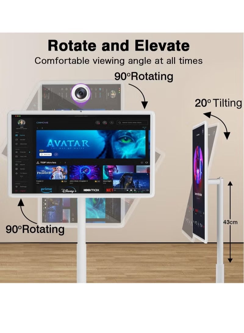 Rich Life 32-inch Portable Smart Touch Screen: Android, Camera, Multi-Touch, Long Battery