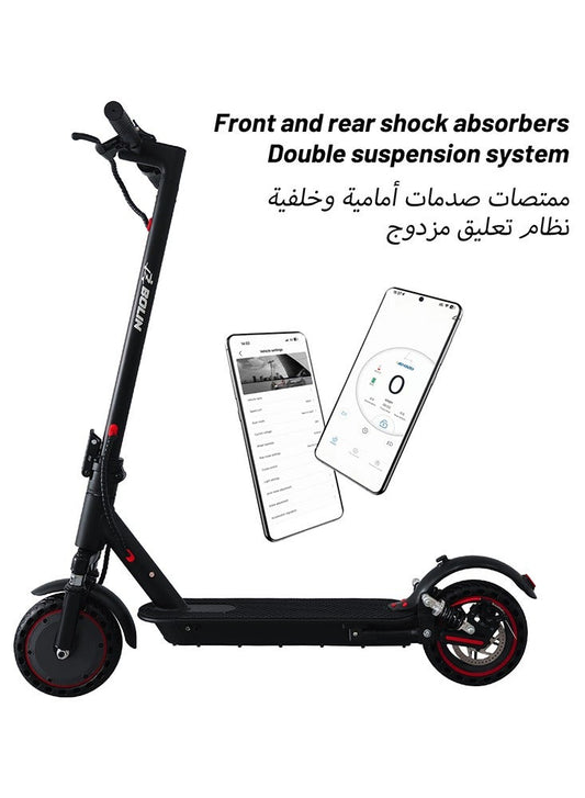Bolin Foldable Electric Scooter with Dual Shock Absorbers, App Control, Long Range