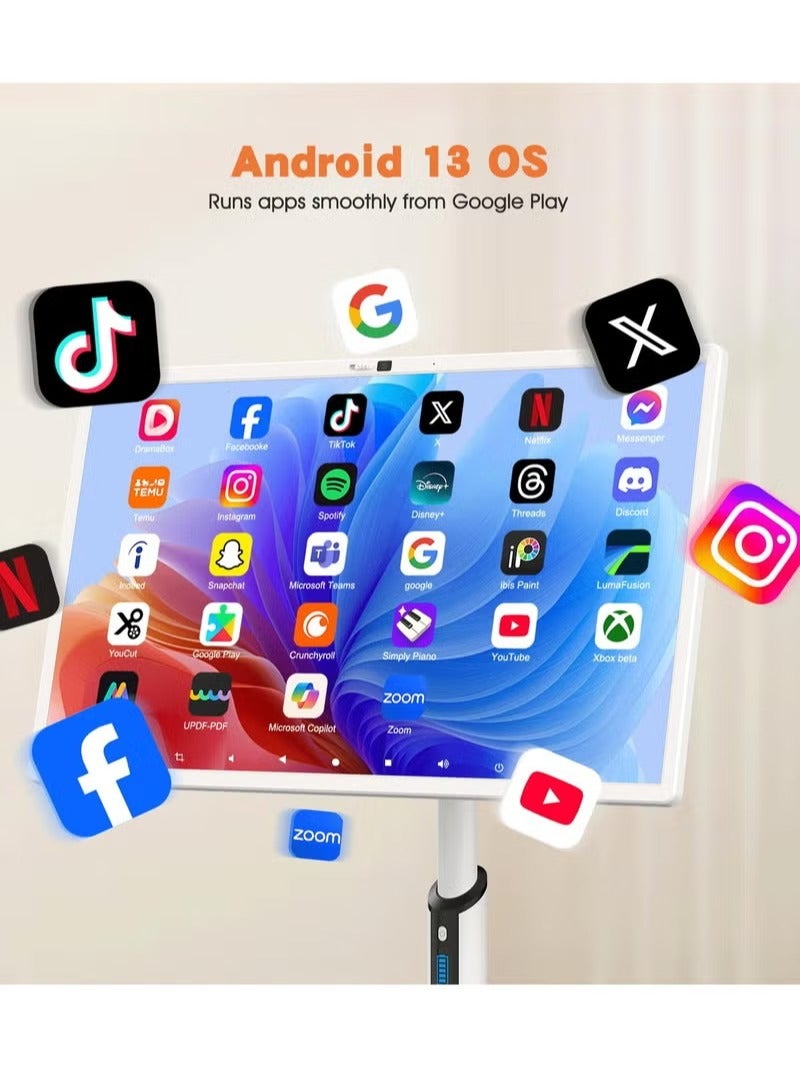 Rich Life 32-inch Portable Smart Touch Screen: Android, Camera, Multi-Touch, Long Battery