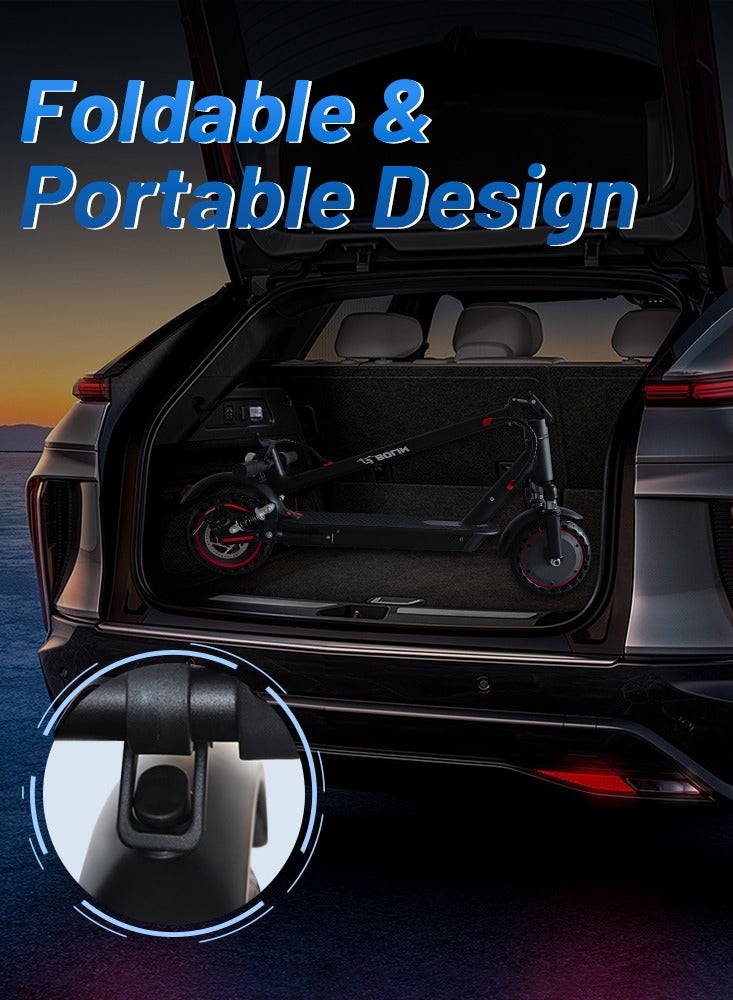 Bolin Foldable Electric Scooter with Dual Shock Absorbers, App Control, Long Range