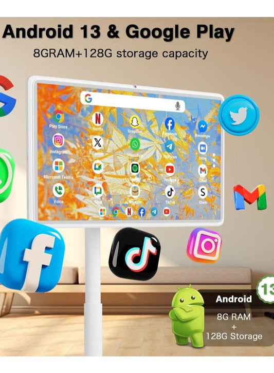 Rich Life 32-inch Portable Smart Touch Screen: Android, Camera, Multi-Touch, Long Battery