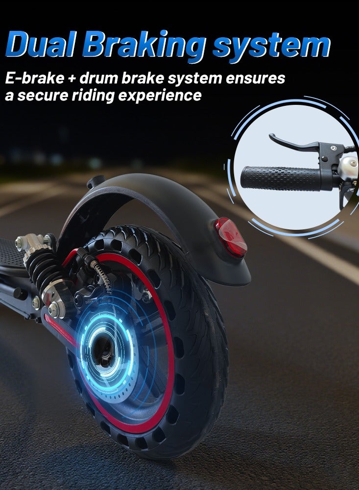 Bolin Foldable Electric Scooter with Dual Shock Absorbers, App Control, Long Range
