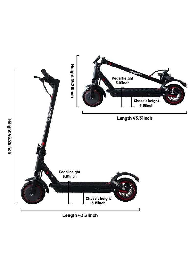 Bolin Foldable Electric Scooter with Dual Shock Absorbers, App Control, Long Range